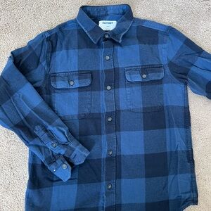 Old Navy Boy’s Blue Plaid Shirt